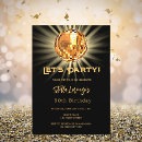 Search for 50 year old man birthday invitations Gold