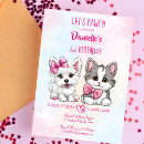 Search for puppy kitten invitations Lets pawty