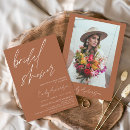 Search for burnt orange bridal shower invitations Script
