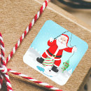 Search for funny polar bear stickers Santa claus