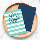 Search for blue engagement party invitations We're engaged