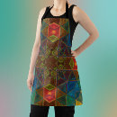 Search for red square aprons Abstract