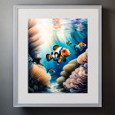 Search for clown fish art Watercolor