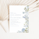 Search for flower border wedding invitations Hydrangea