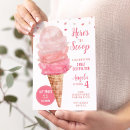 Search for ice cream cone invitations Sweet celebration