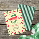 Search for red watermelon invitations Summer party