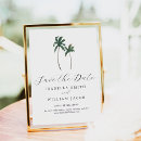 Search for palm tree save the dates Summer