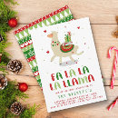 Search for fa la la la la invitations Festive