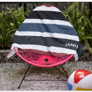Search for black and white beach towels Monogram monogrammed