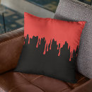 Search for blood red cushions Black