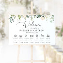 Search for white flowers welcome wedding signs Greenery