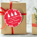 Search for simple snowflakes stickers Red