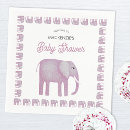 Search for pink baby shower napkins Elephant