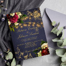 Search for christmas lights wedding invitations Navy