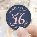 Search for blue blush stickers Sweet 16
