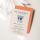 Search for retro bridal shower invitations Champagne