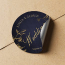 Search for navy blue wedding stickers Classy