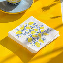 Search for lemon napkins Blue and yellow