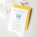 Search for retro bridal shower invitations Champagne