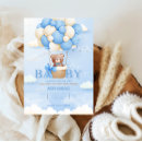 Search for boho teddy bear baby shower invitations Balloon
