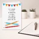 Search for coloured pencil cards Illustration
