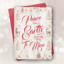 Search for peace on earth photo cards Floral
