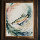 Search for trout posters Watercolor