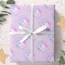 Search for unicorn holiday wrapping paper Purple