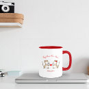 Search for red brown mugs Cartoon
