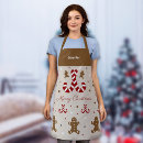 Search for gingerbread aprons Red