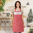 Search for red polka dot aprons Red and white