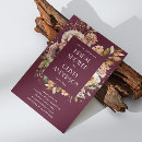 Search for plum bridal shower invitations Burgundy