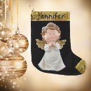 Search for angel christmas stockings Black