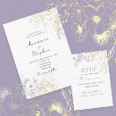 Search for rustic lavender wedding invitations Gold