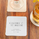 Search for bridal shower coasters Black and white