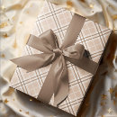 Search for brown plaid wrapping paper Beige