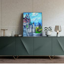 Search for castles art Illustration