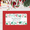 Search for holly leaves return address labels Berries