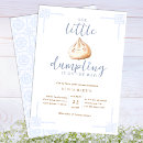 Search for chinese baby shower invitations Little dumpling