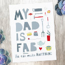Search for dads postcards Typography