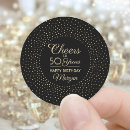 Search for birthday parties for women stickers 50th