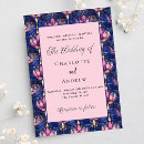 Search for navy and pink wedding invitations Vintage
