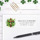 Search for irish clover return address labels Shamrock