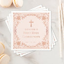 Search for first communion napkins Blush pink