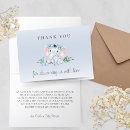 Search for floral baby shower thank you cards Elephant