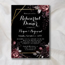 Search for gothic rehearsal dinner invitations Red