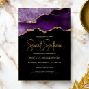 Search for purple sweet 16 invitations Trendy