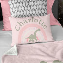 Search for pink dinosaur cushions Rainbow