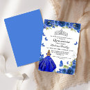 Search for royal blue quinceanera invitations 15th birthday party