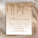 Search for 50th golden anniversary cards invites Sparkle